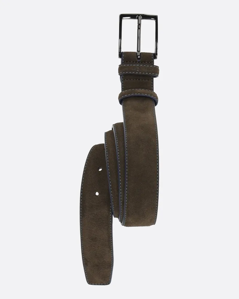 van Laack Wildledergürtel Beige