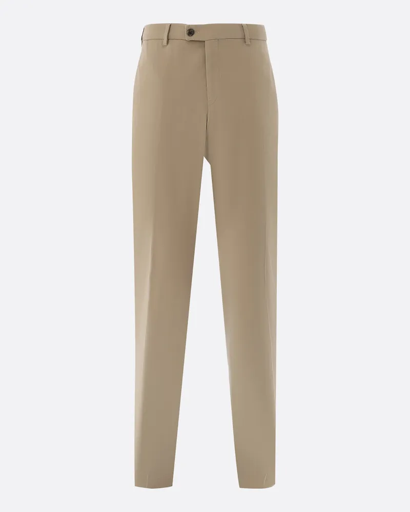 van Laack Chinohose mit Stretch Slim Fit Beige