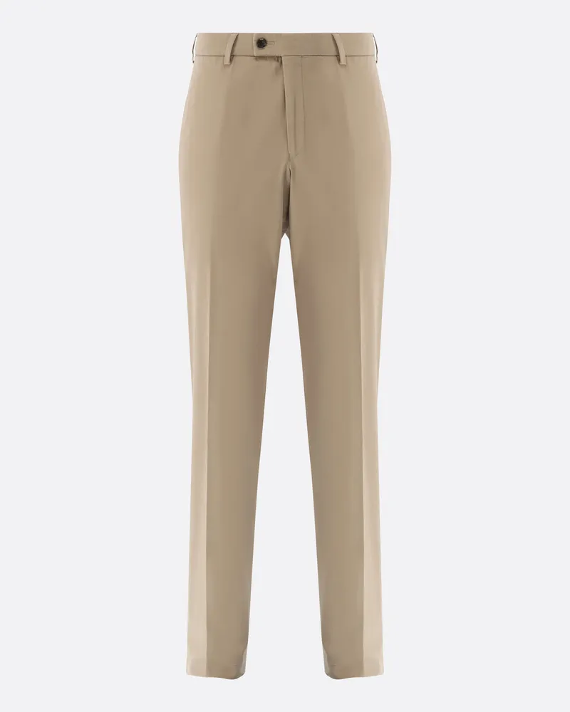 van Laack Chinohose mit Stretch Slim Fit Beige