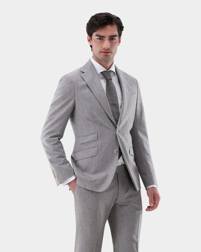 van Laack Sakko aus Flanell Beige