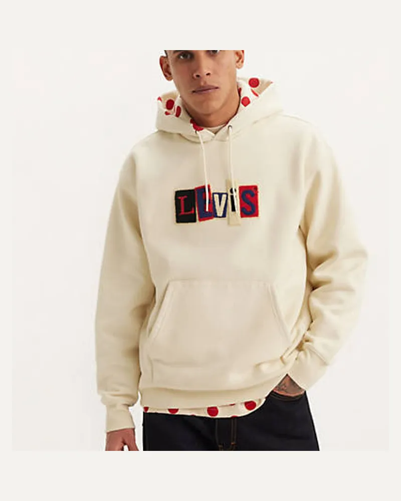 Levi's Skateboarding Sweatshirt mit Kapuze Cream