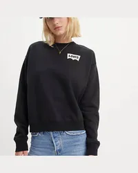 Levi's Signature Sweatshirt mit Rundhalsausschnitt und Grafik Schwarz