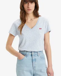 Levi's The Perfect TShirt mit VAusschnitt Blau