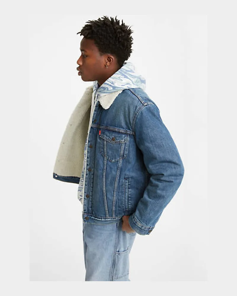 Levi's Type III Sherpa TruckerJacke Blau