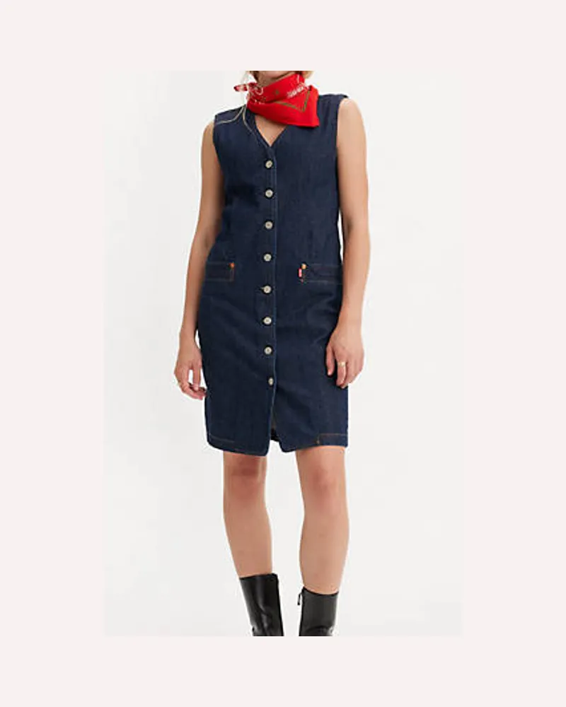 Levi's x Kenzo Denim Dress Blau