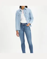 Levi's 711 Skinny Jeans mit Doppelknopfverschluss Blau