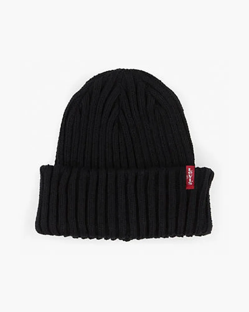 Levi's Ribbed Beanie Schwarz