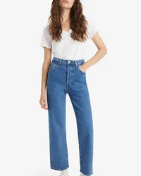 Levi's Ribcage Straight Ankle Jeans Blau