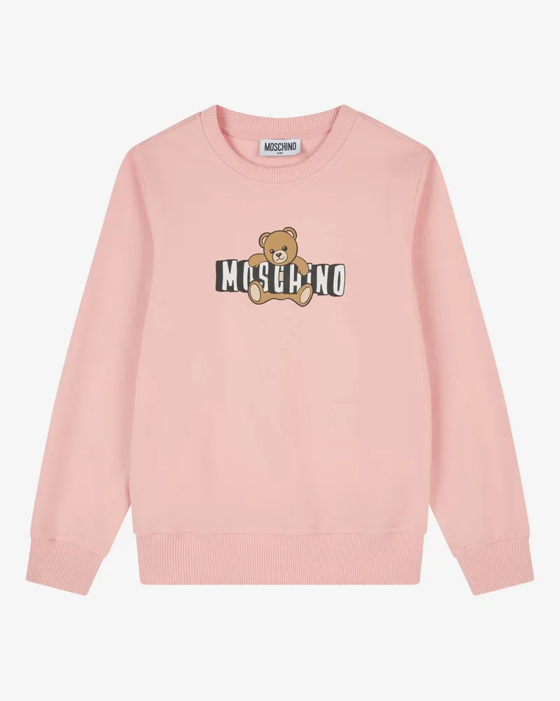 Moschino Moschino Teddy Bear Sweatshirt aus Baumwolle - Pink Pink