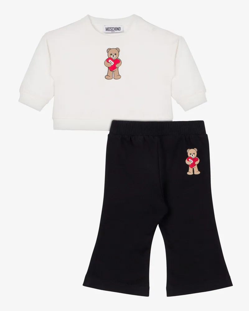 Moschino Set aus Sweatshirt und Hose aus Baumwolle - Schwarz Schwarz