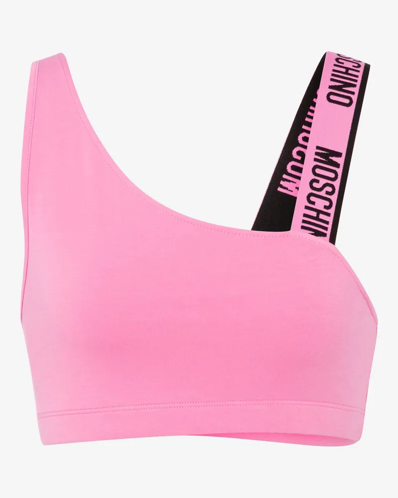 Moschino Sportoberteil aus Stretch-Baumwoll-Jersey - Pink Pink