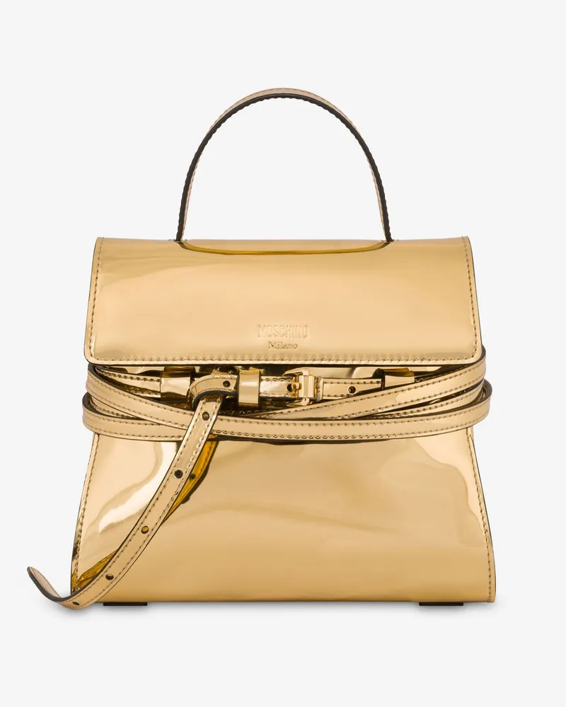 Moschino Moschino Tie Me kleine Handtasche - Gold Gold