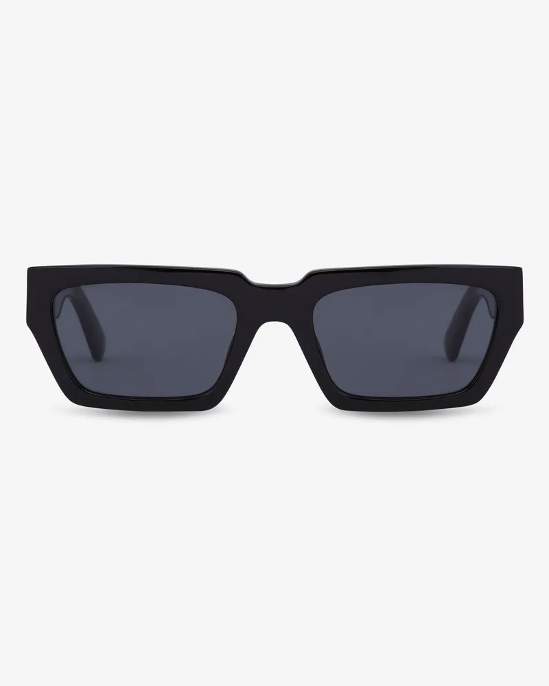 Moschino Sonnenbrille Rubber Logo - Schwarz Schwarz