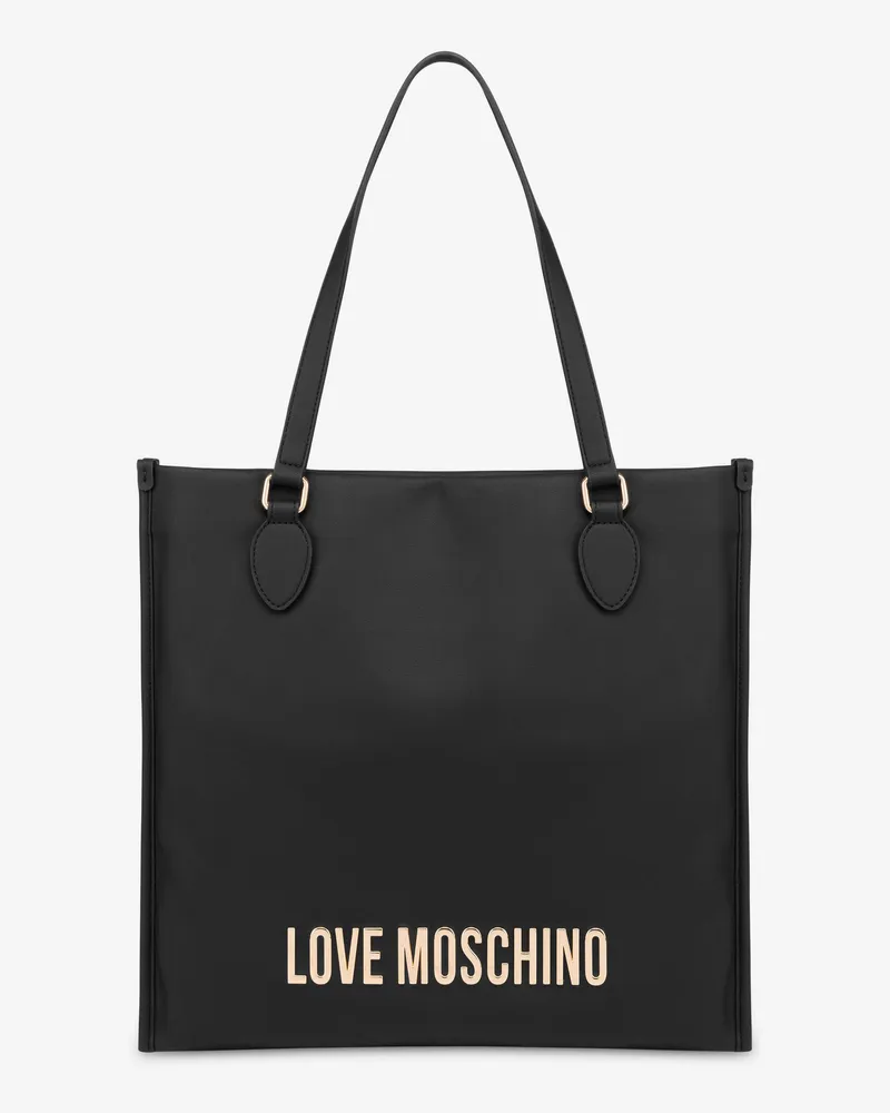 Moschino Shopper mit Logo - Schwarz Schwarz