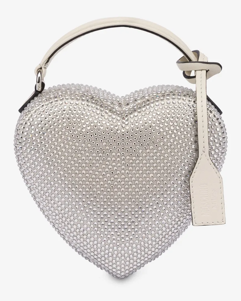 Moschino Mini-Handtasche Love Me - Silber Silber