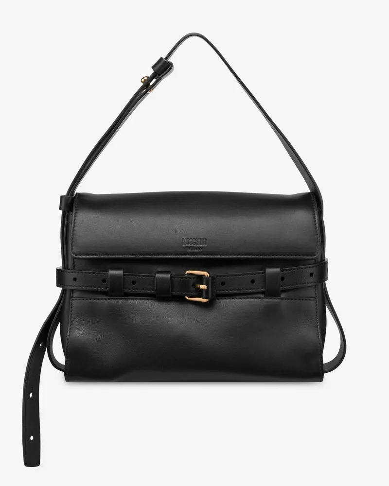 Moschino Moschino Tie Me Schultertasche - Schwarz Schwarz