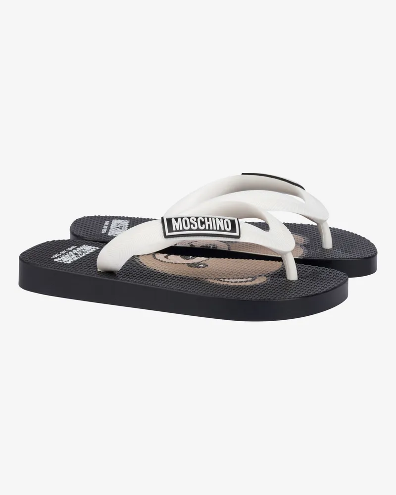 Moschino Moschino Teddybär-Flip-Flops - Schwarz Schwarz
