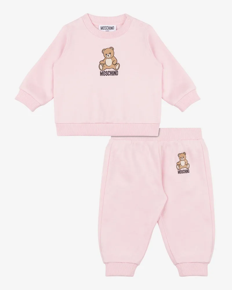 Moschino Sweatshirt-Anzug mit Teddy-Logo - Pink Pink