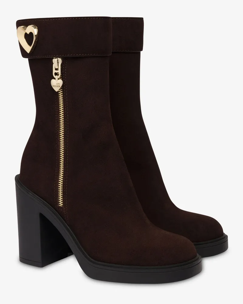 Moschino Wildleder-Stiefeletten - Braun Braun