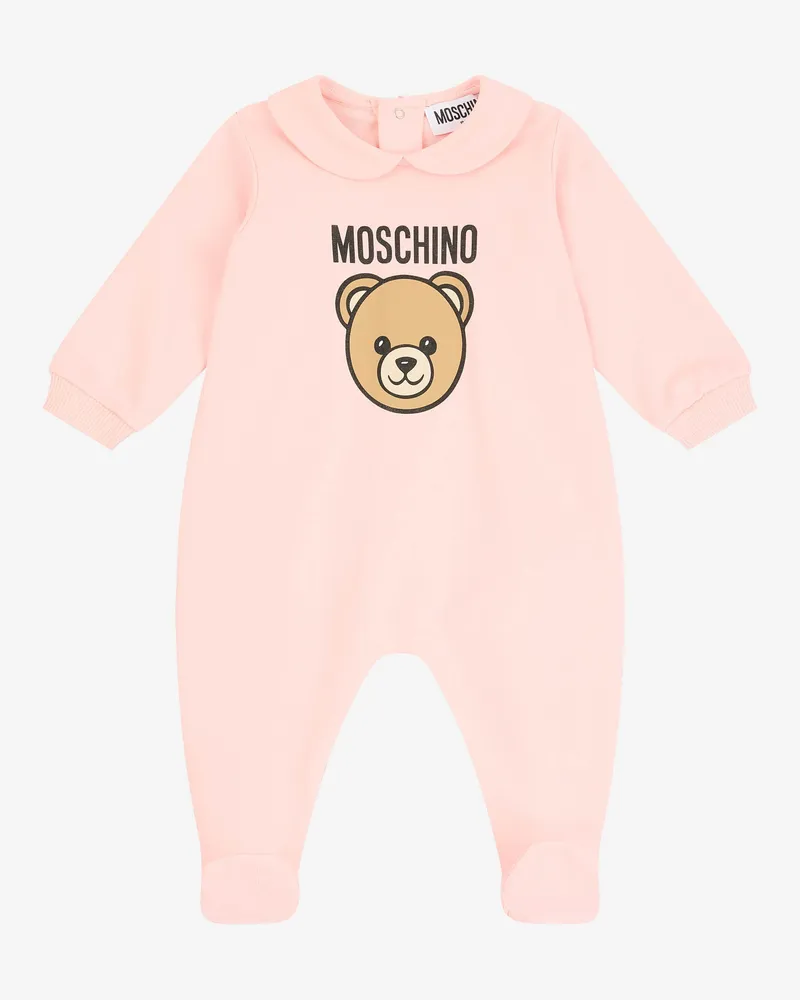 Moschino Strampler aus Baumwollfleece Moschino Teddy Bear - Pink Pink