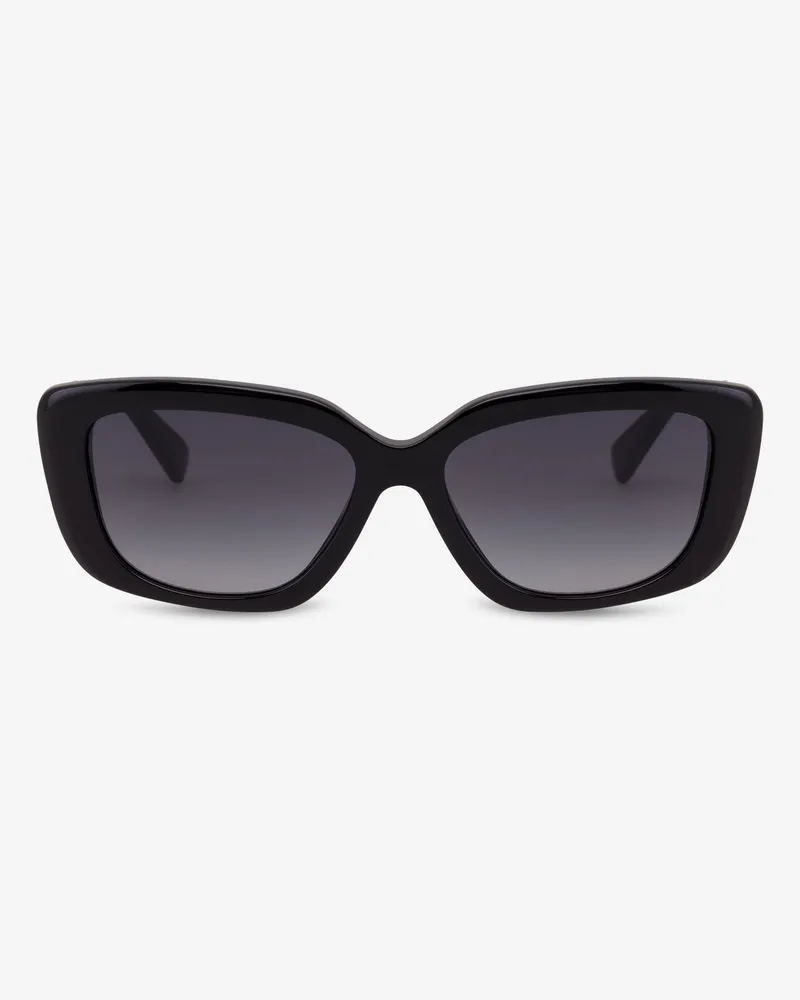 Moschino Sonnenbrille mit Sicherheitsnadel - Schwarz Schwarz