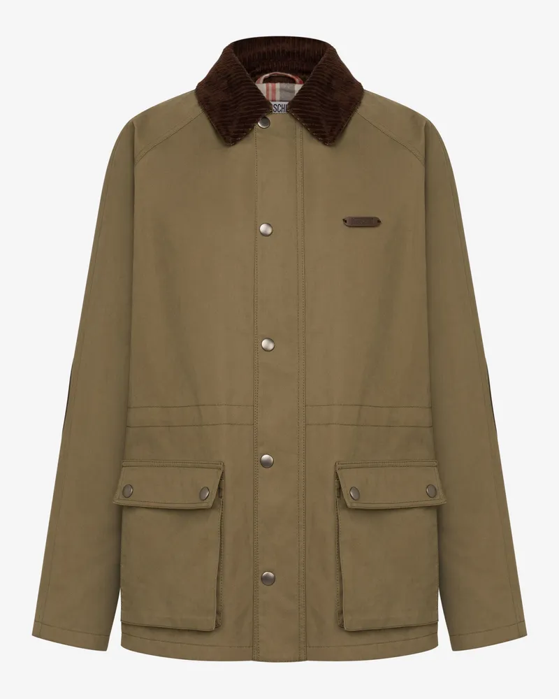 Moschino Diagonale Jacke aus Baumwolle - Grün Grün