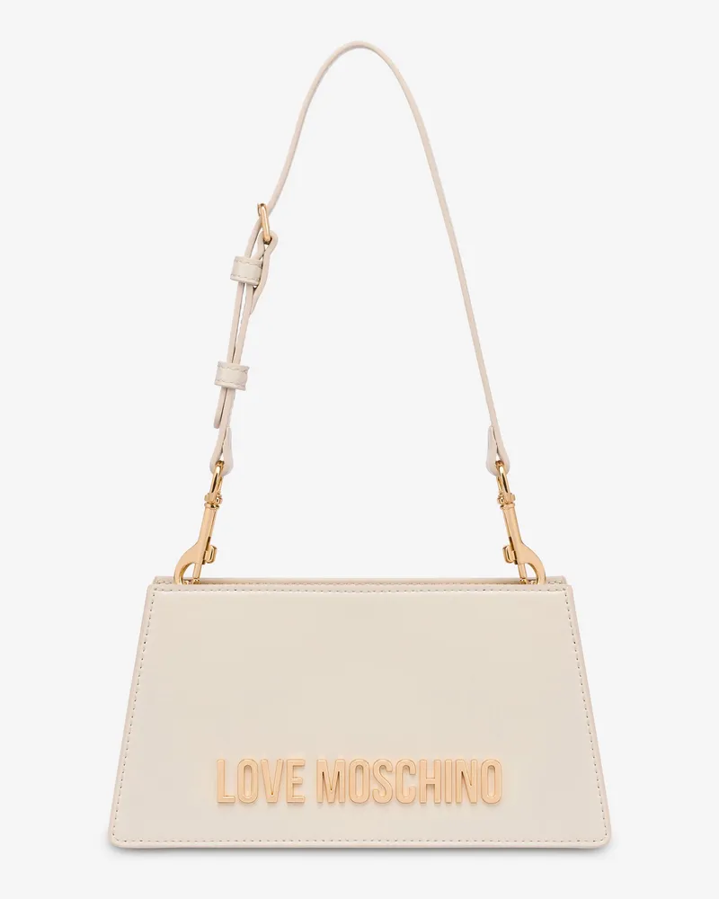 Moschino Umhängetasche mit Logo-Schriftzug - Weiß Weiß