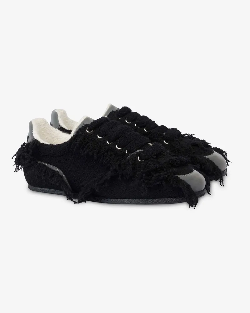 Moschino Bouclé-Turnschuhe - Schwarz Schwarz