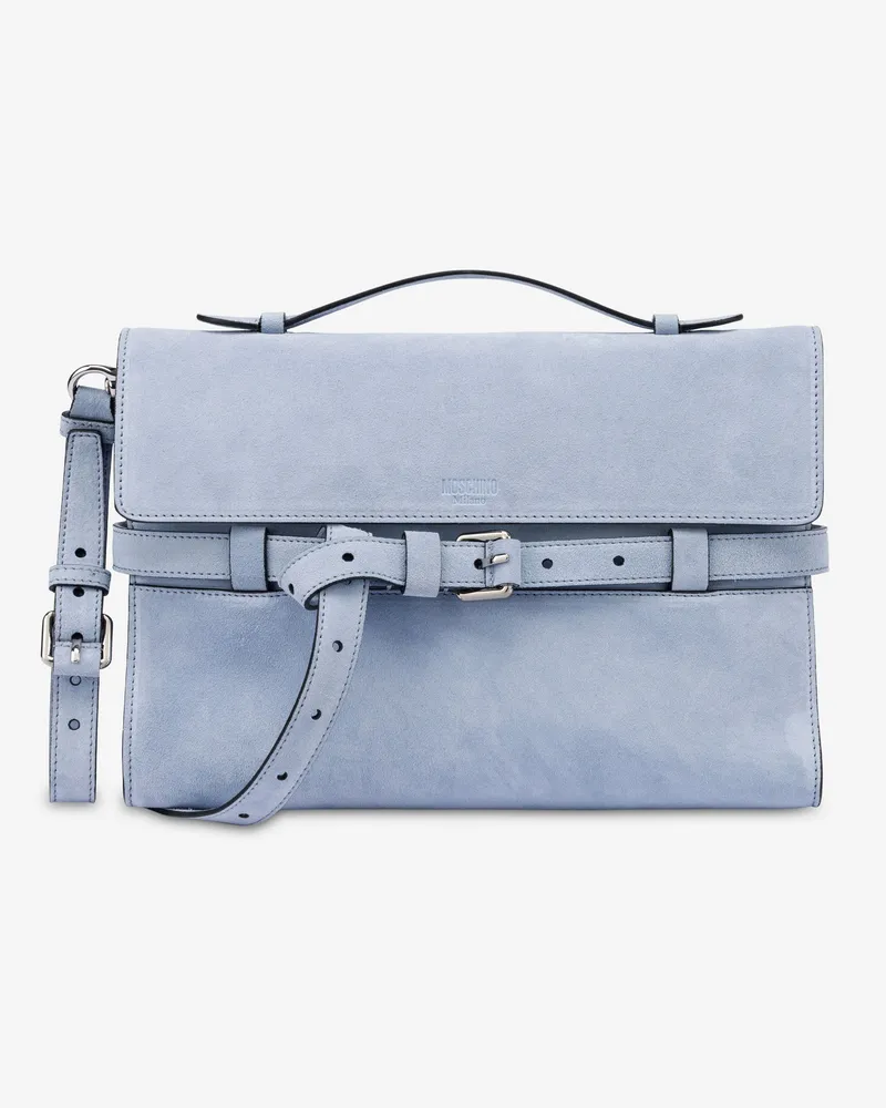 Moschino Moschino Tie Me Clutch: Online Exklusiv - Blau Blau