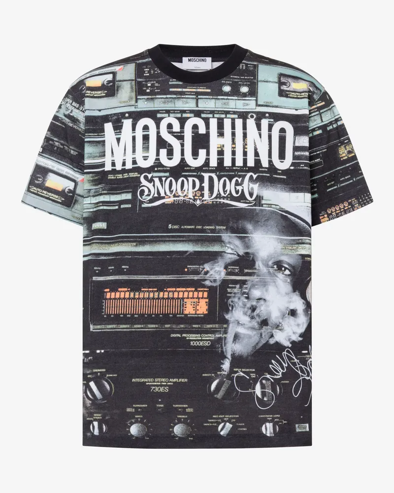 Moschino T-Shirt in limitierter Auflage aus Bio-Baumwoll-Jersey - Schwarz Schwarz