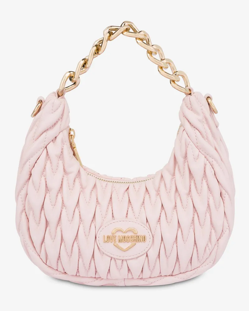 Moschino Gesteppte Hobo-Tasche - Pink Pink