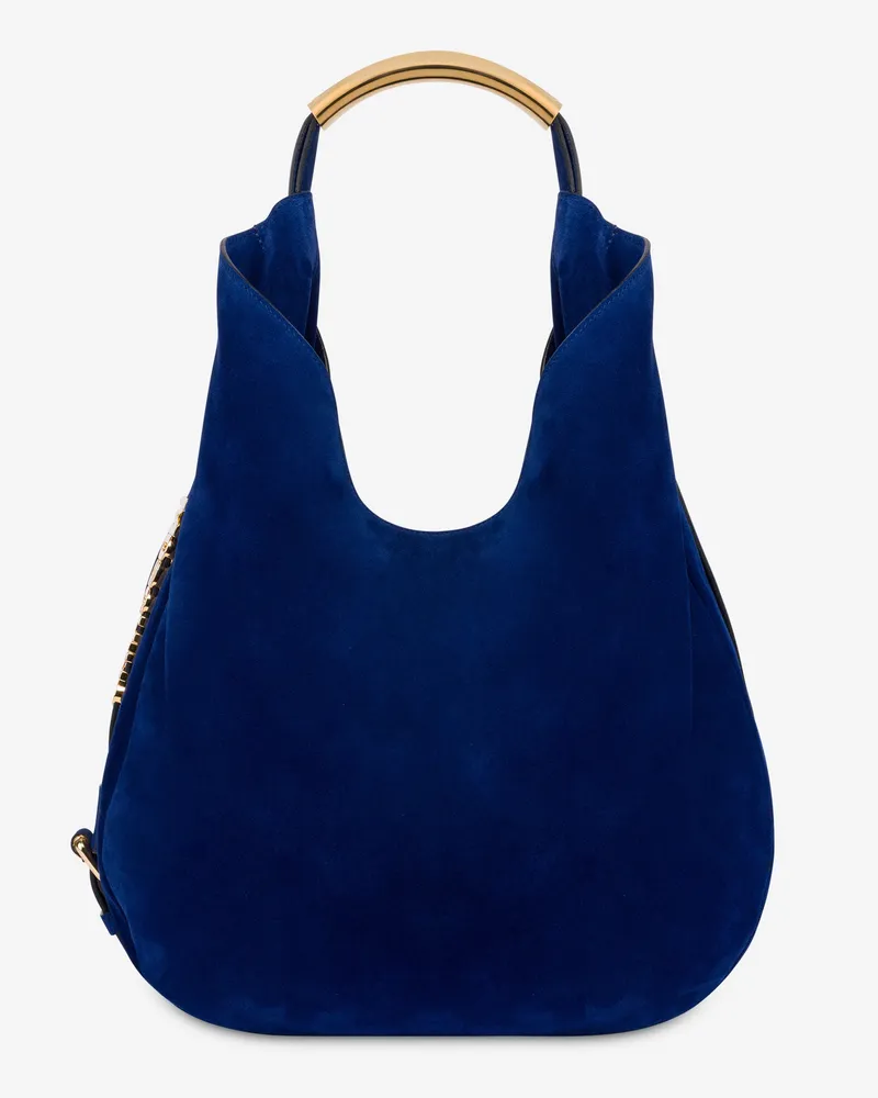 Moschino Moschino Handle Me mittlere Umhängetasche - Blau Blau