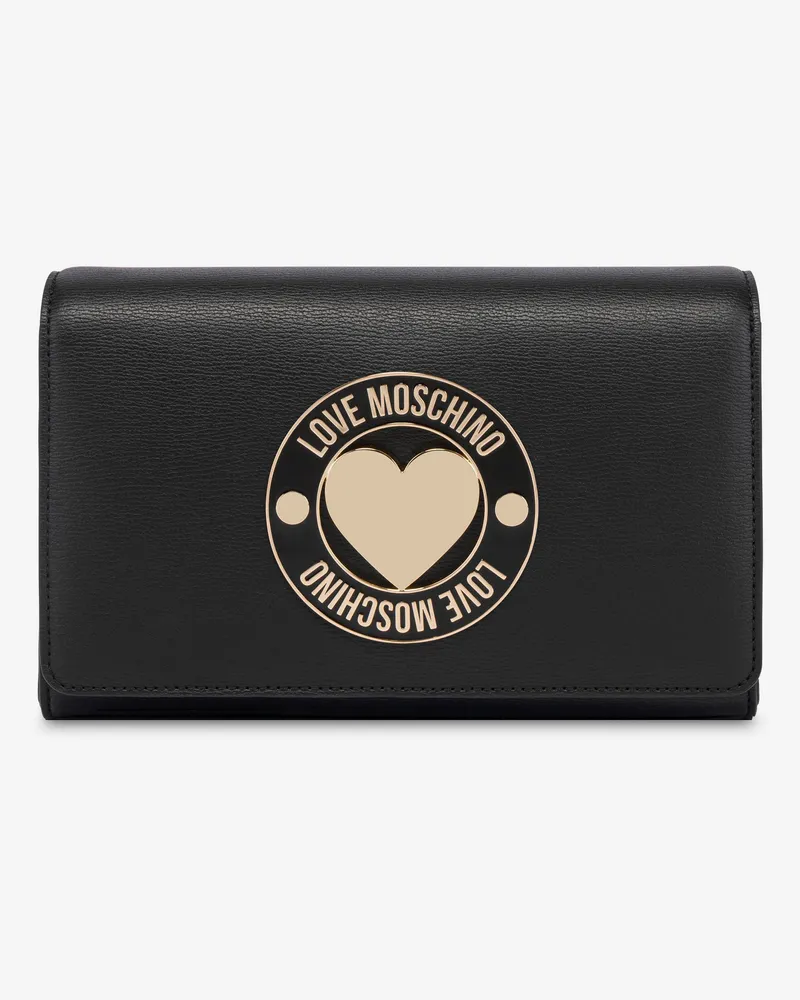 Moschino Verzierte Umhängetasche - Schwarz Schwarz