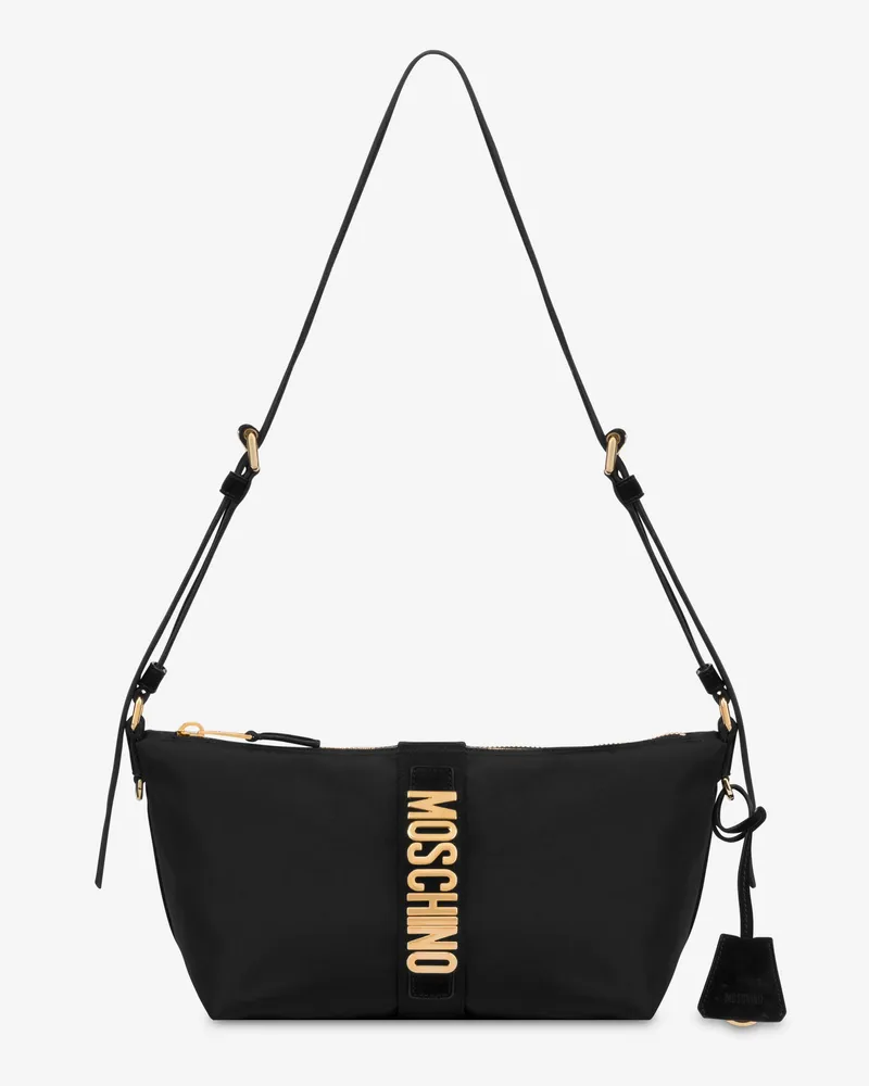 Moschino Hobo-Tasche aus Nylon - Schwarz Schwarz