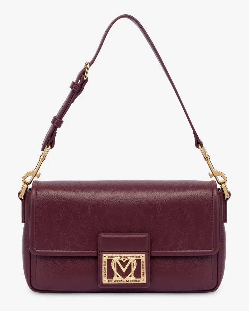Moschino Umhängetasche mit Logo-Plakette - Violett Violett