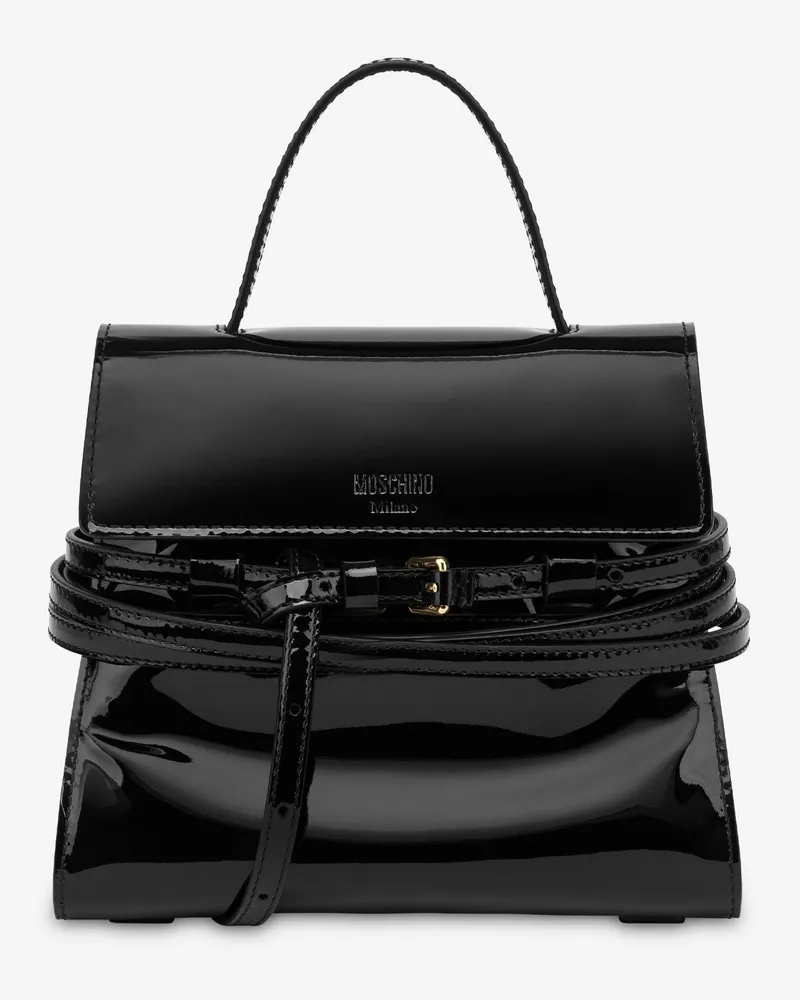 Moschino Kleine Handtasche Moschino Tie Me - Schwarz Schwarz