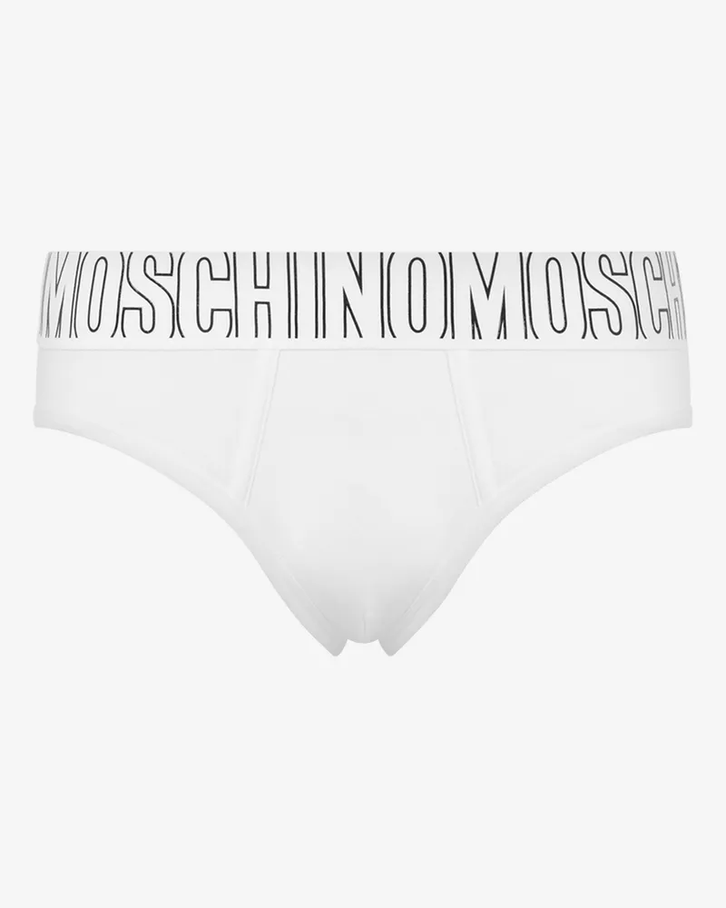 Moschino Slip aus Stretch-Jersey Rubber - Weiß Weiß