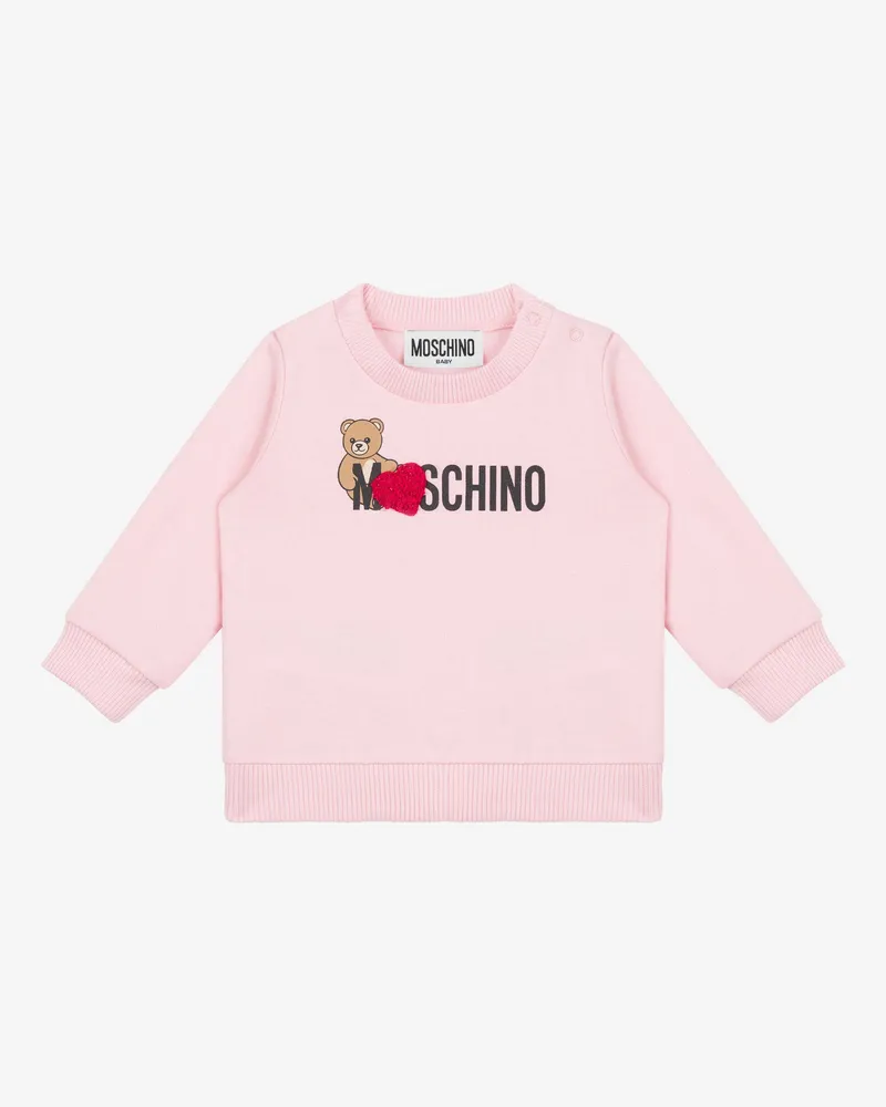 Moschino Moschino Teddy Bear Baumwoll-Sweatshirt - Pink Pink