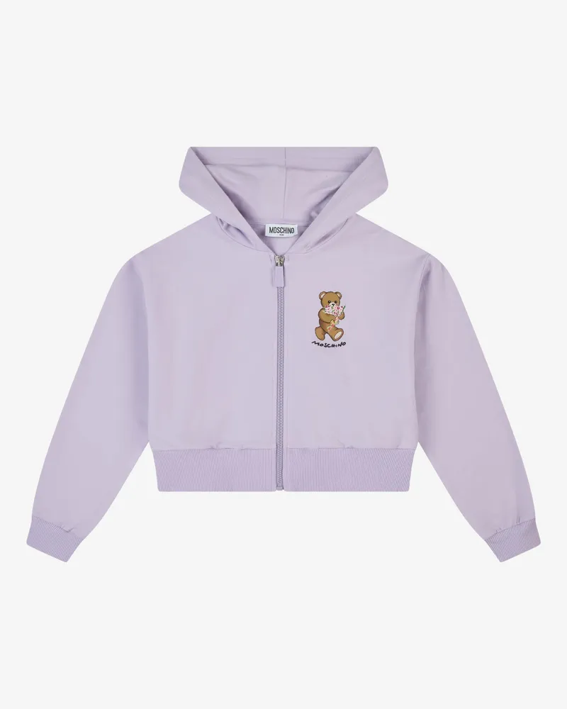 Moschino Moschino Teddy Bear Sweatshirt-Anzug aus Baumwolle - Violett Violett