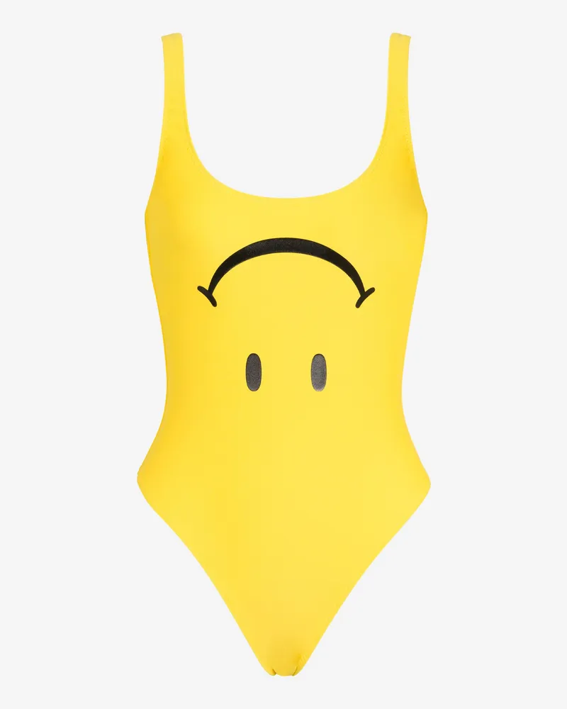 Moschino Smiley®-Badeanzug aus Lycra - Gelb Gelb