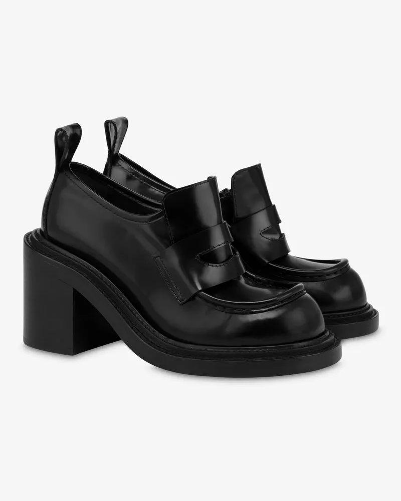 Moschino Olivia-Mokassins mit Absatz - Schwarz Schwarz