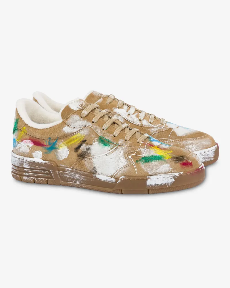 Moschino Sneakers aus Wildleder - Beige Beige