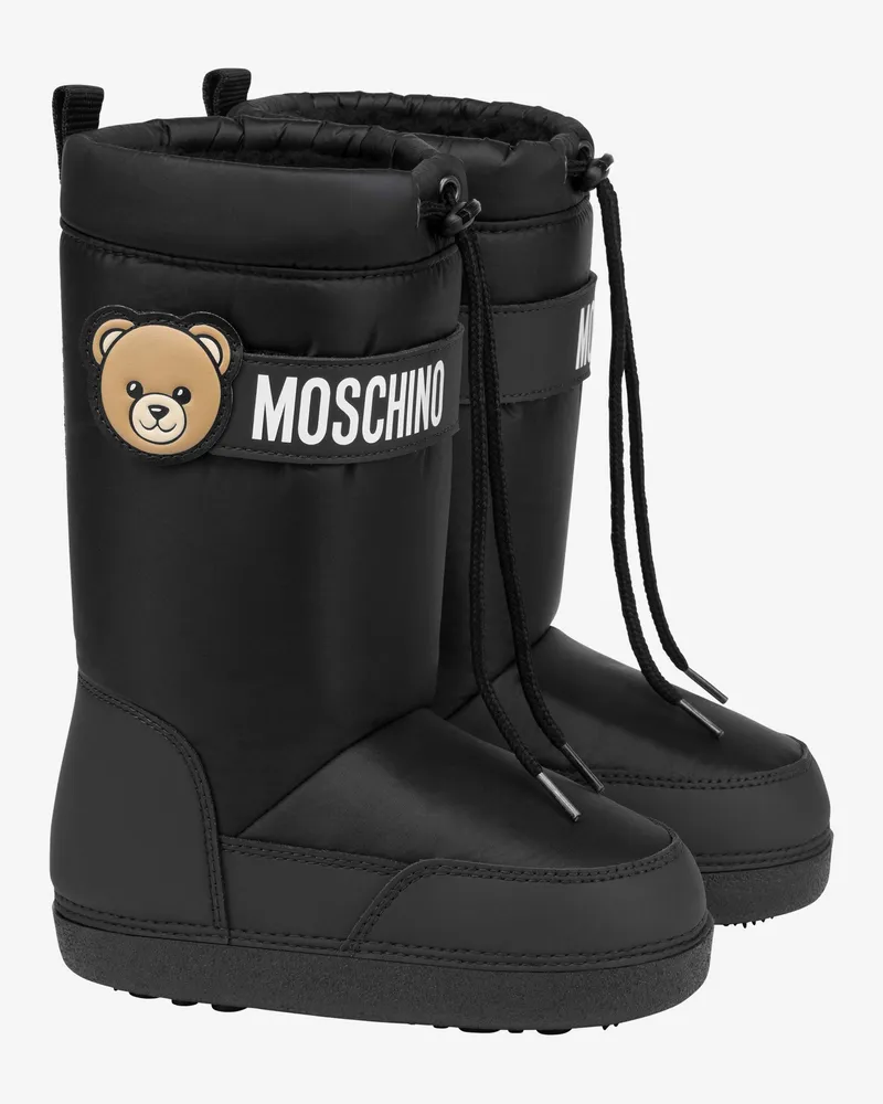 Moschino Moschino Teddybär Schneestiefel aus Nylon - Schwarz Schwarz