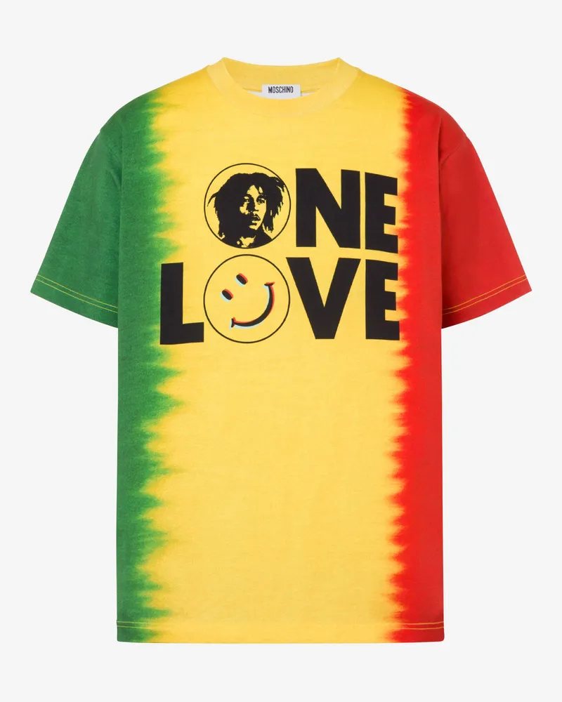 Moschino T-Shirt in limitierter Auflage aus Bio-Baumwoll-Jersey - Gelb Gelb