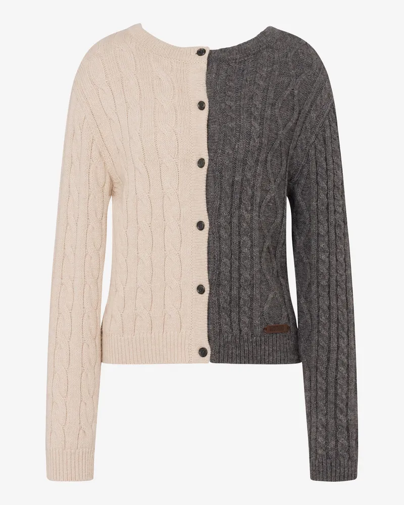 Moschino Strickjacke aus Alpakamischung - Grau Grau