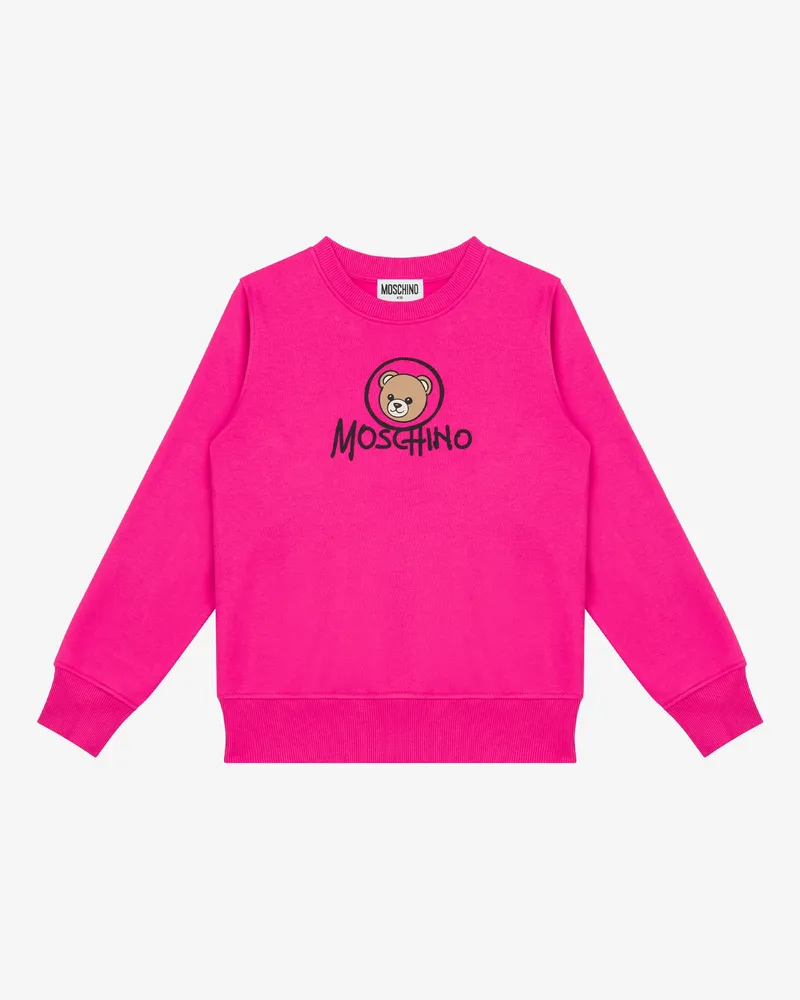 Moschino Moschino Teddy Bear Baumwoll-Sweatshirt - Fuchsie Fuchsie