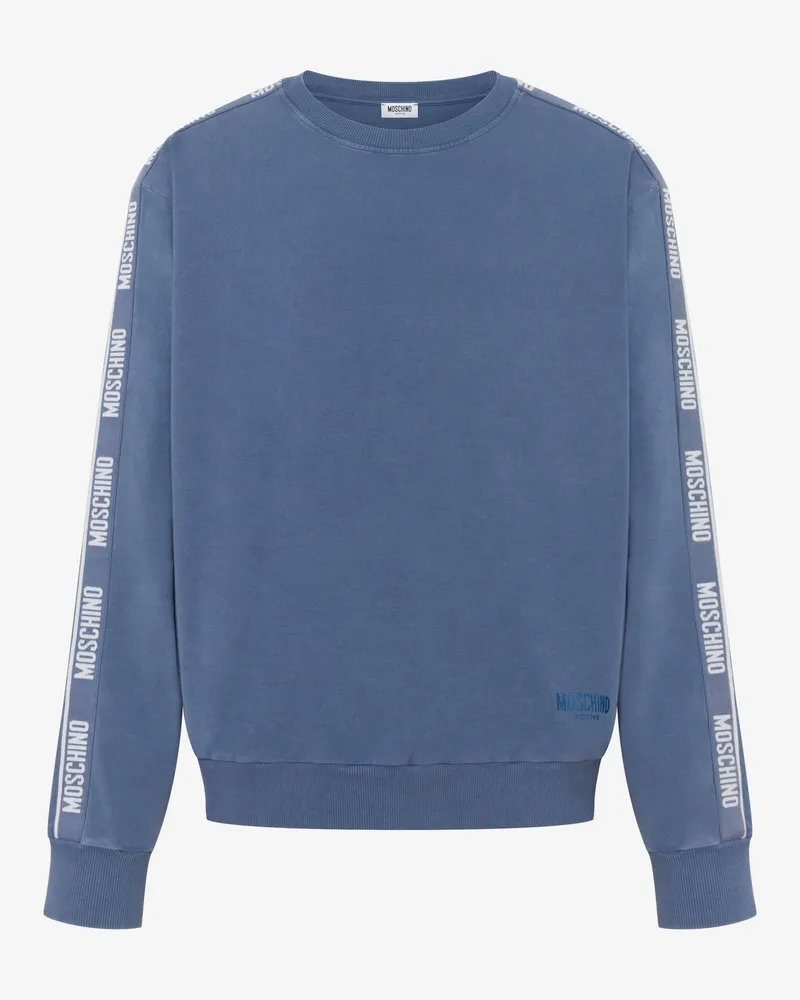 Moschino Sweatshirt aus stückgefärbter Baumwolle - Blau Blau