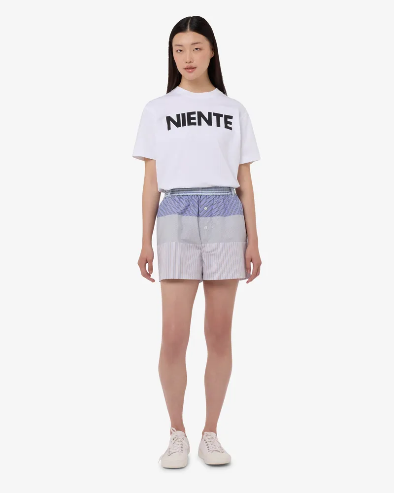 Moschino Shorts aus bedruckter Baumwollpopeline - Grau Grau