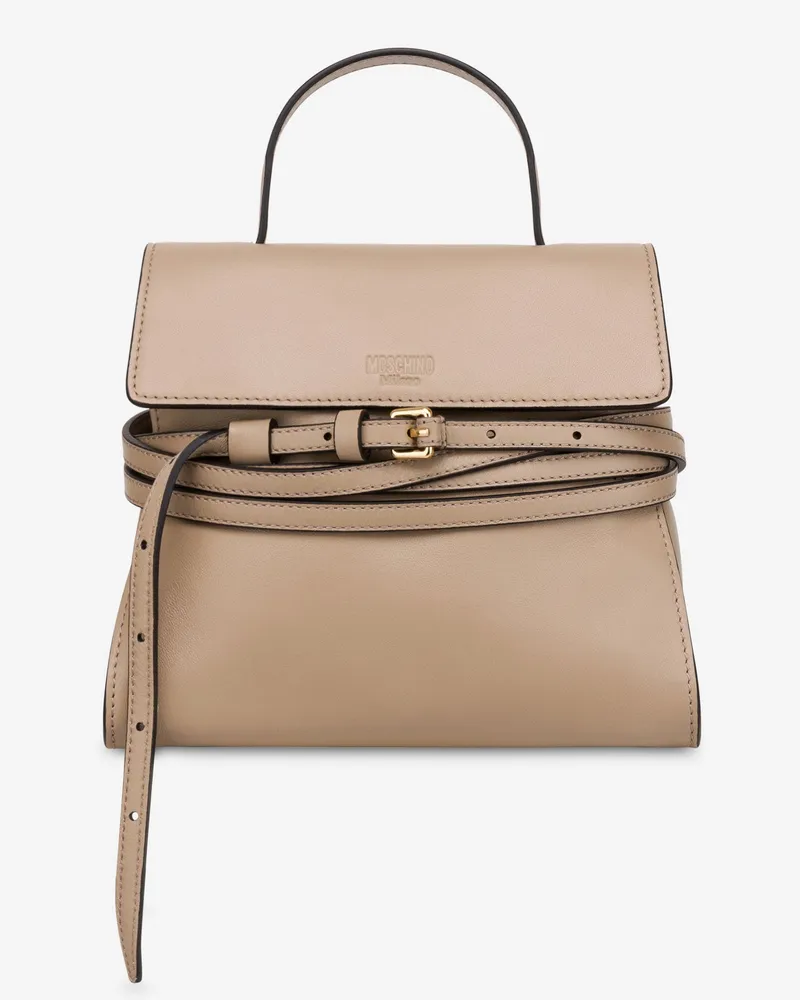 Moschino Moschino Tie Me Tasche klein - Beige Beige