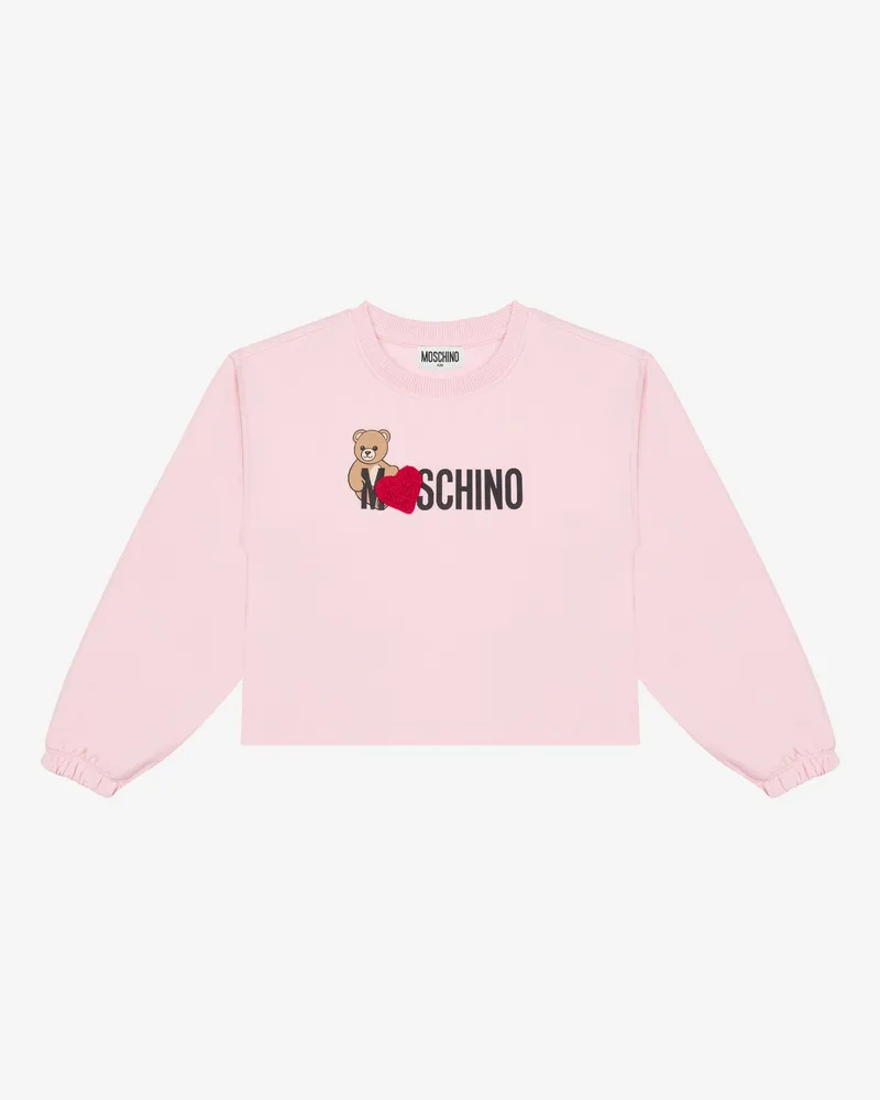Moschino Moschino Teddy Bear Baumwoll-Sweatshirt - Pink Pink